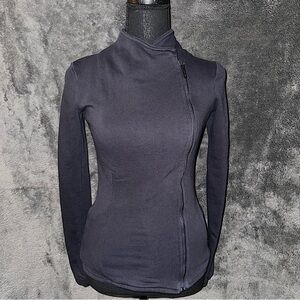 SAINT + SOFIA NAVY BIKER JACKET